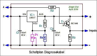 Schaltplan Diagnosekabel