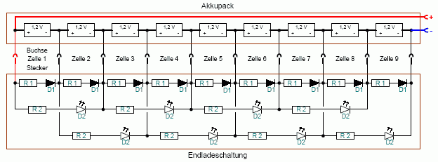 Schaltplan Entlader