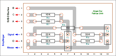 Bestückungsplan Programmierkabel